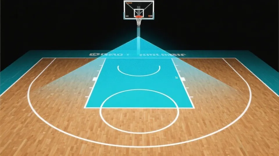 虚拟篮球策略示意图